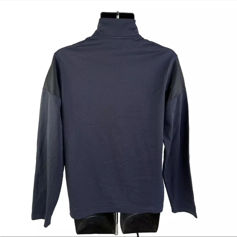 Mens Nike Air Jordan 1/4 Zip Pullover Shirt Michigan Wolverines Sz S Blue Yellow